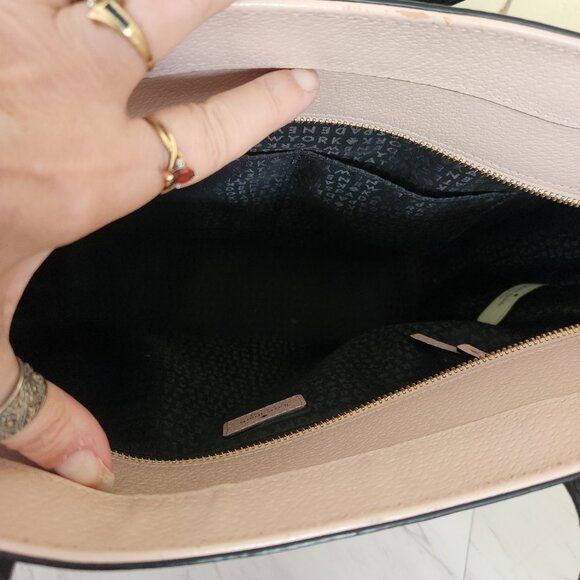 Kate Spade NY Grand Street Pink & Black Tote Bag Xl - Picture 11 of 16